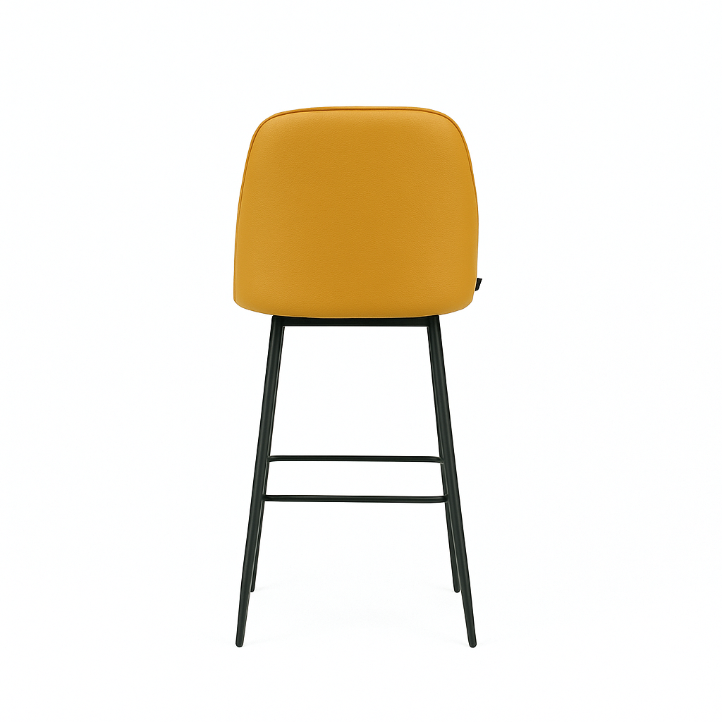 Scaun bar piele naturala VERDE | model FOX