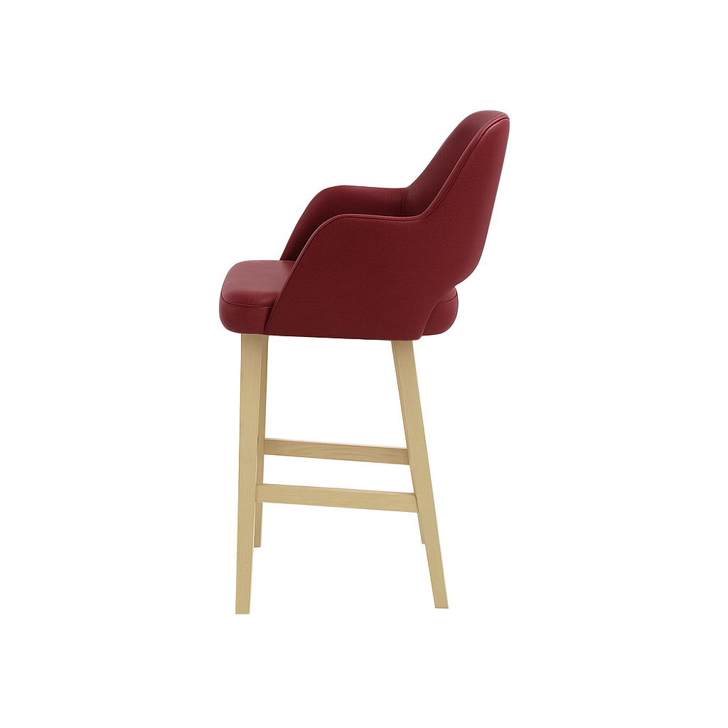 Scaun bar piele naturala | model APRIL