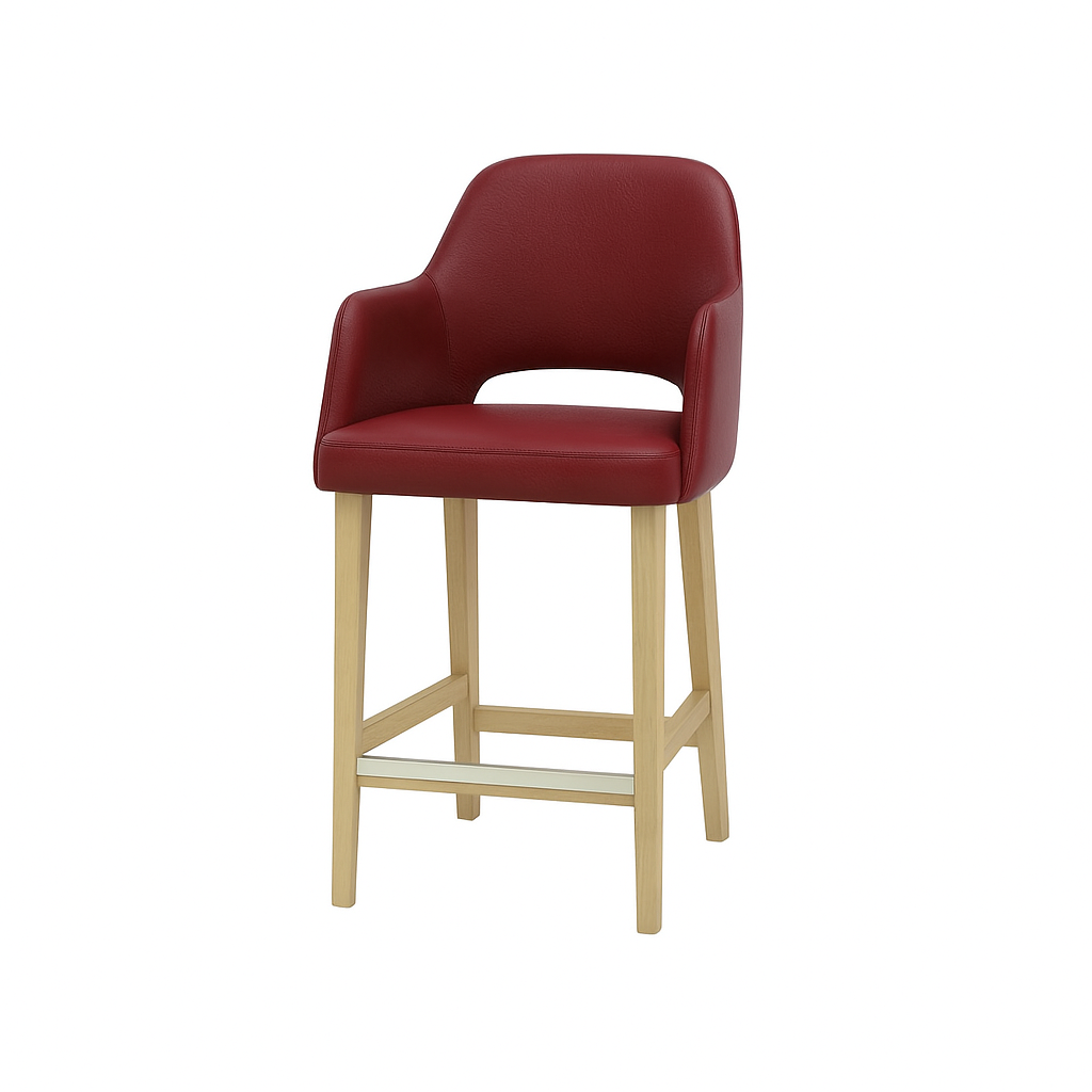 Scaun bar piele naturala | model APRIL