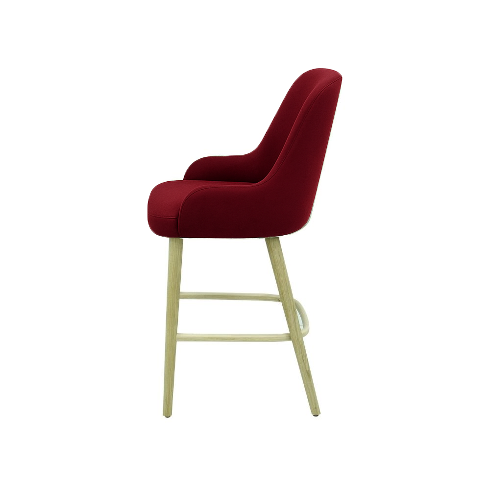 Scaun bar catifea BORDO | model ROCCO