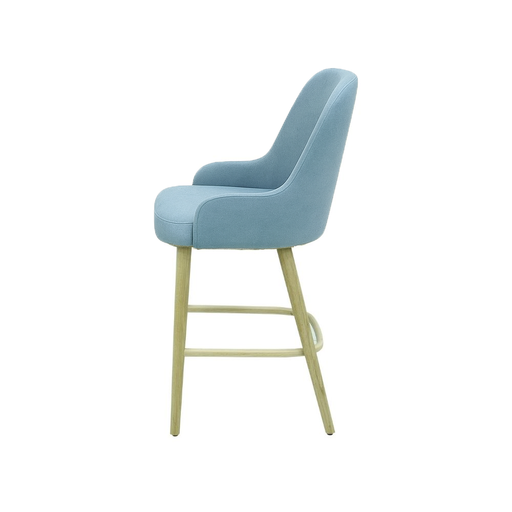 Scaun bar catifea ALBASTRA | model ROCCO
