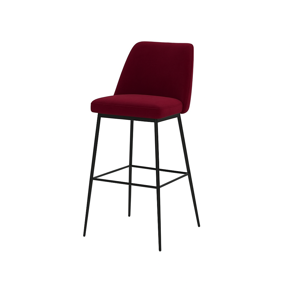 Scaun bar catifea | model SOLO