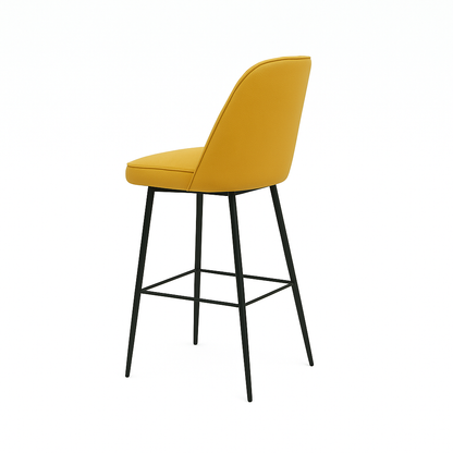 Scaun bar piele naturala VERDE | model FOX