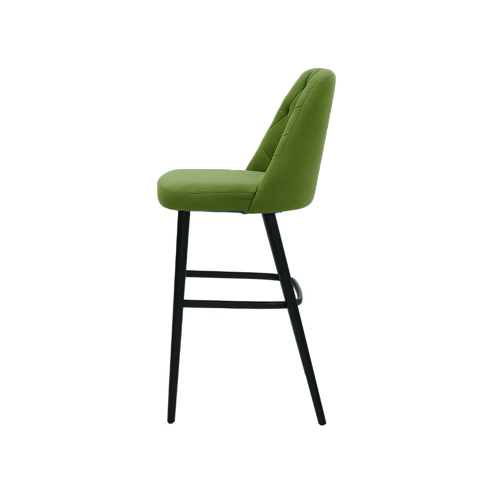 Scaun bar catifea VERDE | model SCOT