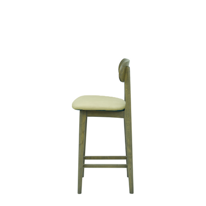 Scaun bar piele BEJ | model CLEO