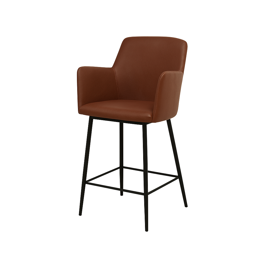 Scaun bar piele GALBENA | model SIGMA