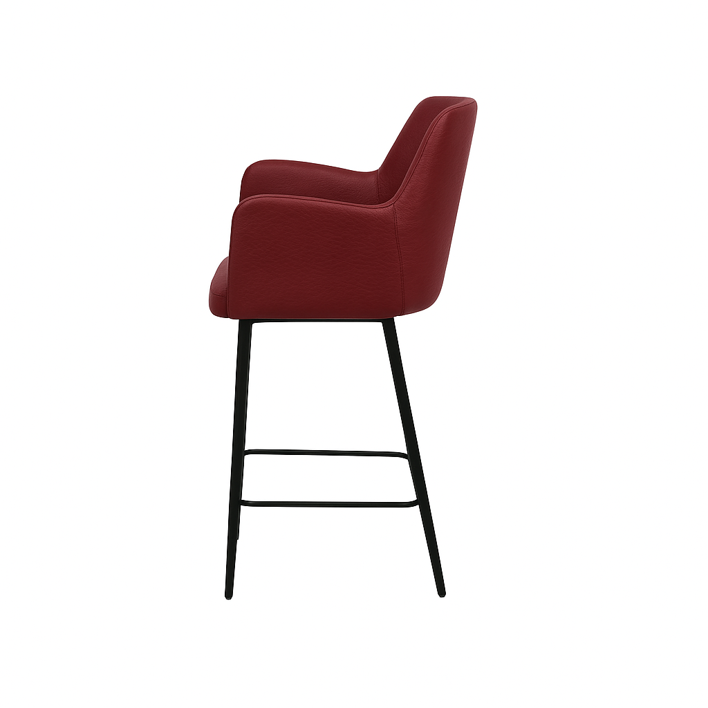 Scaun bar piele VERDE | model SIGMA