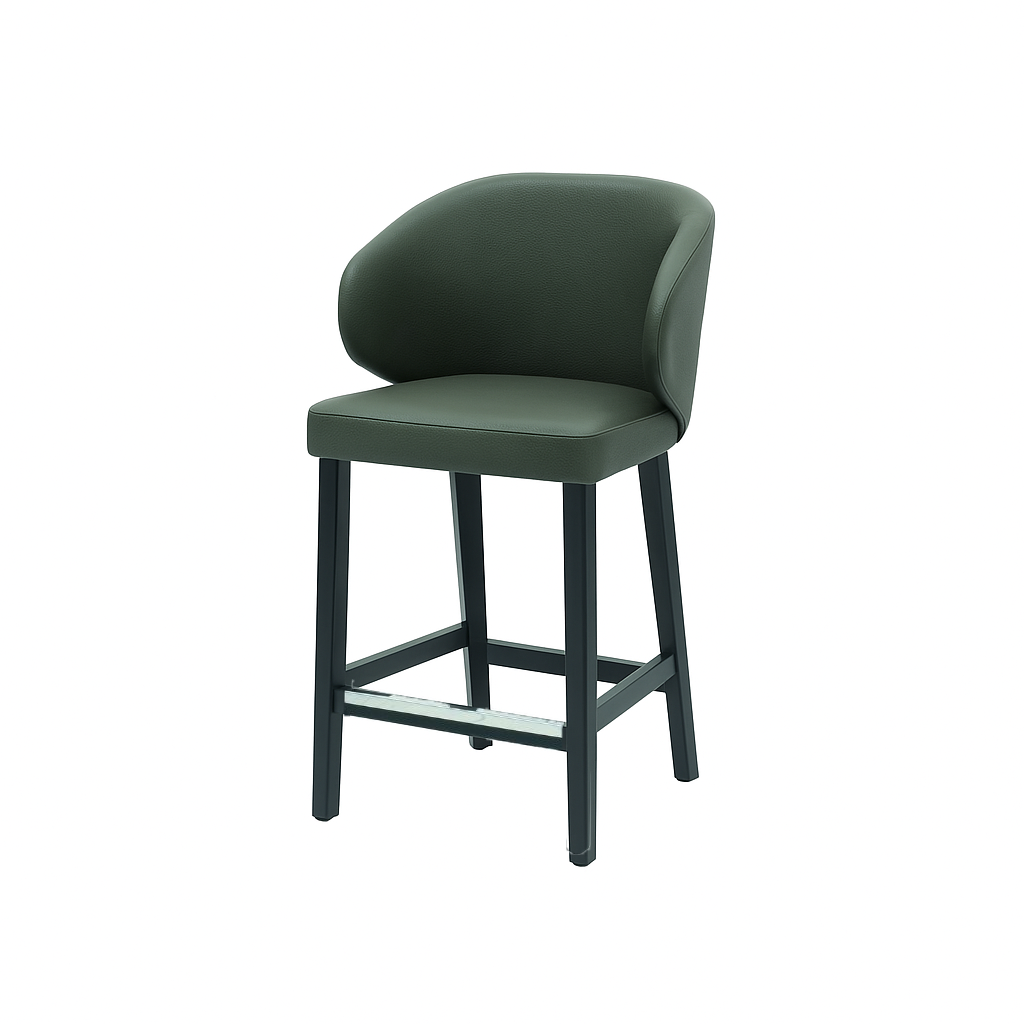 Scaun bar piele naturala ALBASTRA | model CAPRICE