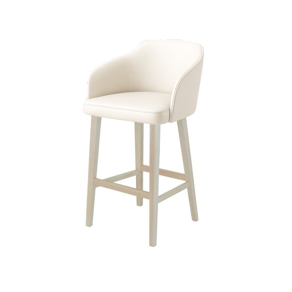 Scaun bar piele VERDE | model CROCO