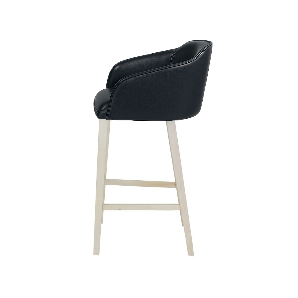 Scaun bar piele ALBA | model CROCO