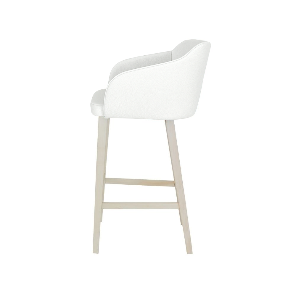 Scaun bar piele VERDE | model CROCO